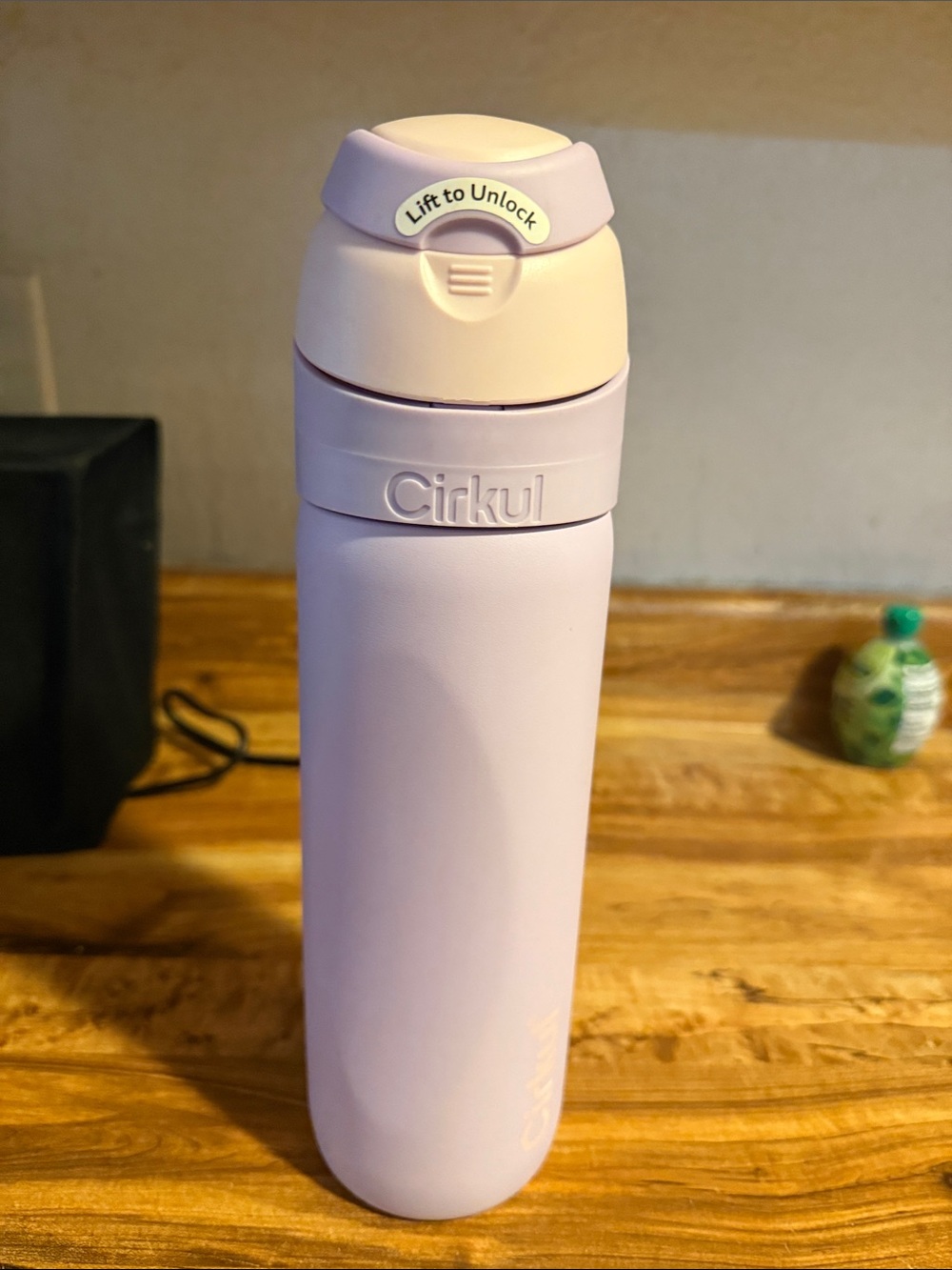 Cirkul Lavender Pink Insulated Water Bottle, straw style